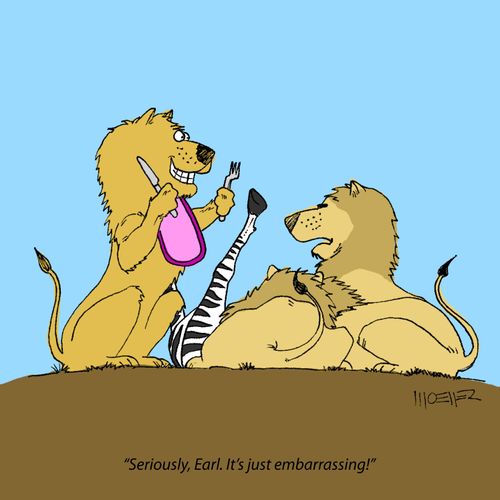 'Seriously, Earl. It's just embarrassing!'