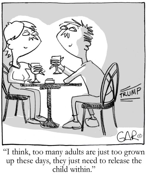 Many adults need to release the child within.