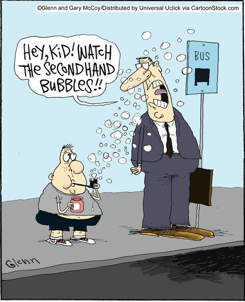 'Hey, kid! Watch the secondhand bubbles!!'