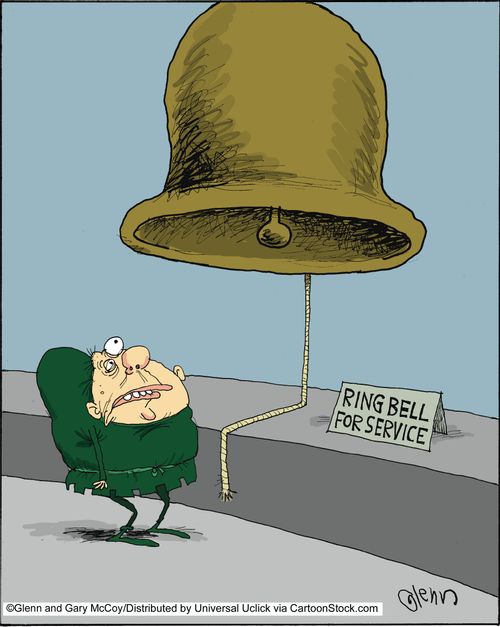 Ring bell for service.