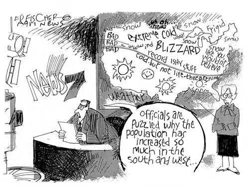 "Officials are puzzled why the population has increased so much in the south and west..."