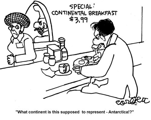 'What continent is this supposed to represent - Antarctica!?'