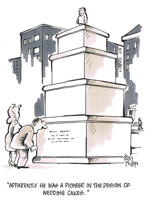 'Apparently he was a pioneer in the design of wedding cakes.'