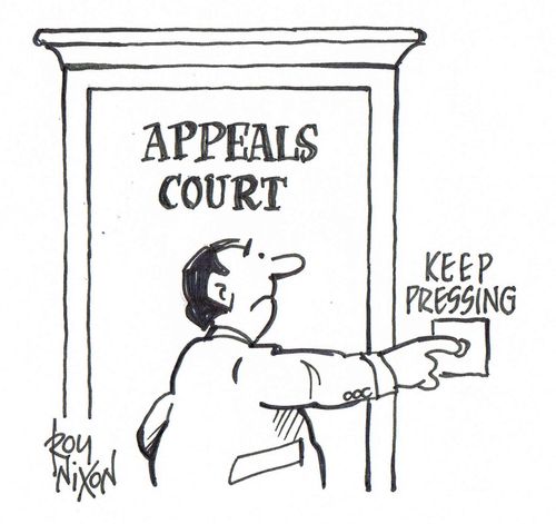 Appeals Court Door Bell - Keep pressing.