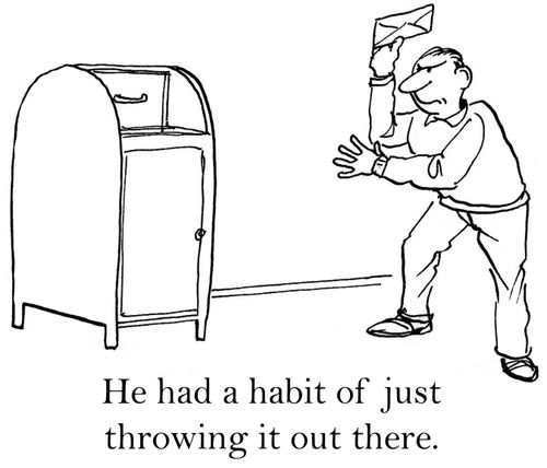 He had a habit of just throwing it out there.
