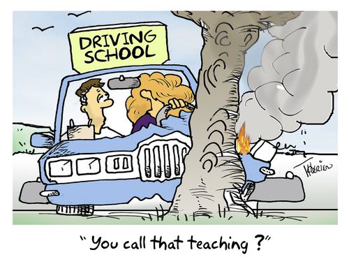 'You call that teaching?'