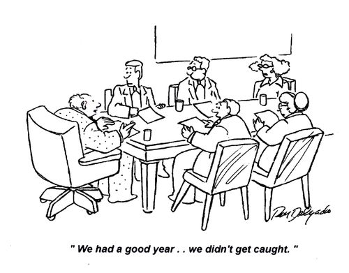 'We had a good year... we didn't get caught.'