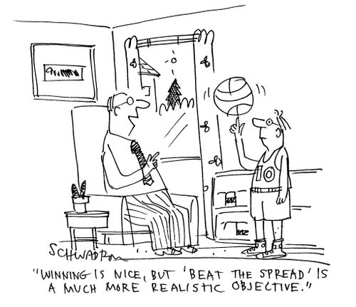 'Winning is nice, but 'beat the spread' is a much more realistic objective.'