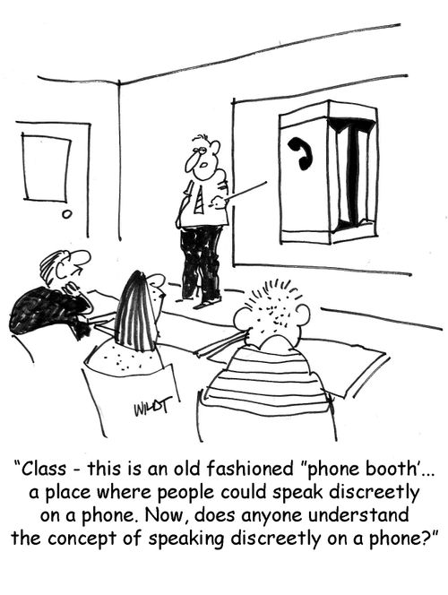 Does anyone understand the concept of speaking discreetly on a phone?