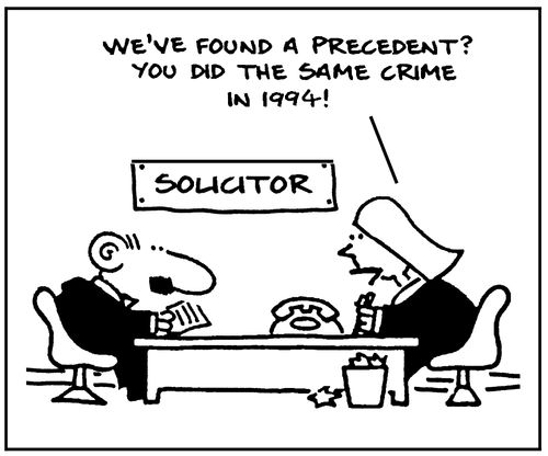 We've found a precedent - you did the same crime in 1994!