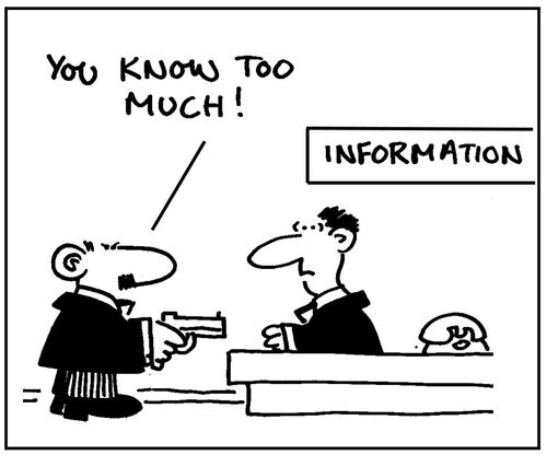 'You know too much,'