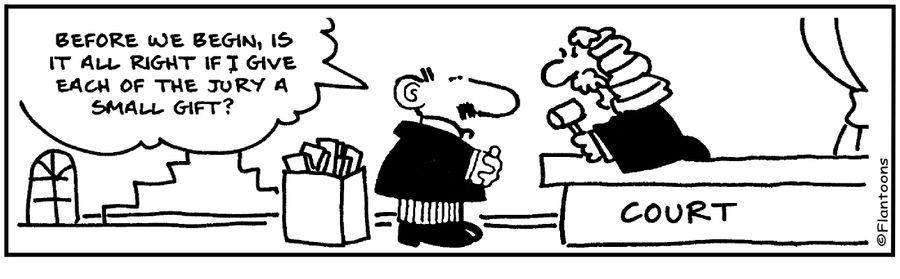 May I give each of the jury a small gift?. 