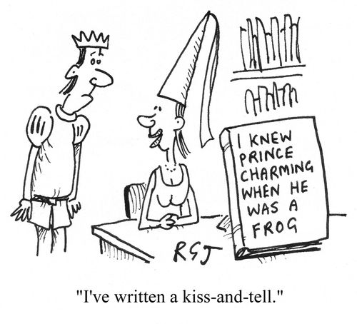 'I've written a kiss-and-tell.'