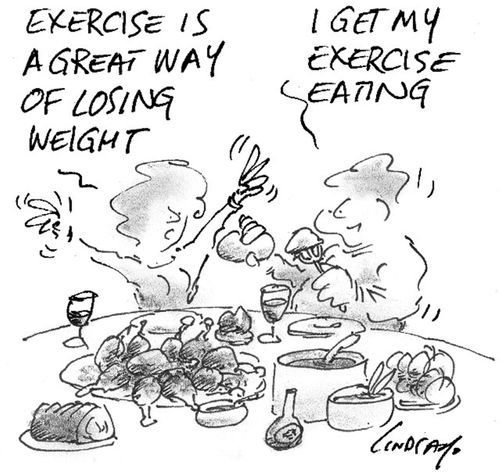 Exercise is a great way of losing weight.