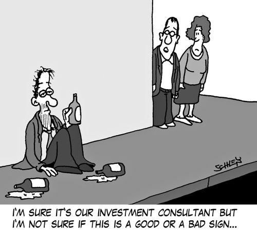 'I'm sure it's our investment consultant but I'm not sure if this is a good or a bad sign...'