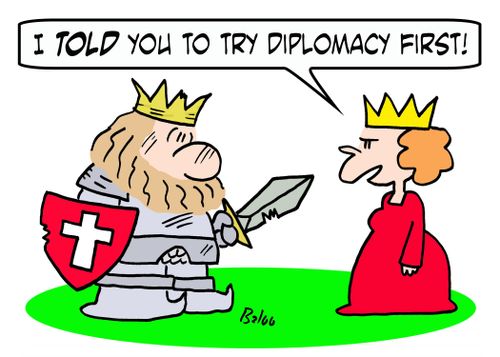 'I TOLD you to try diplomacy first!'