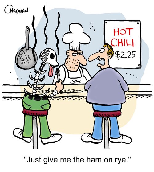 'Just give me the ham on rye.'