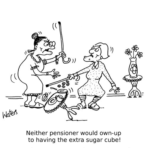 Neither pensioner would own-up to having the extra sugar cube!