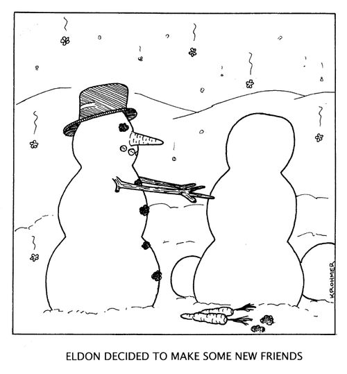 'Eldon decided to make some new friends.'
