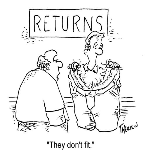 Returns - "They don't fit."