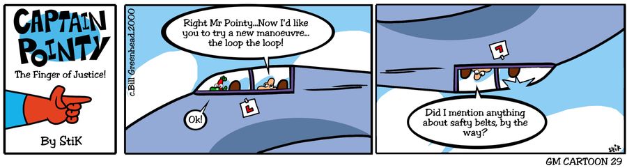 Captain Pointy No.14 - Falling out a loop the loop
