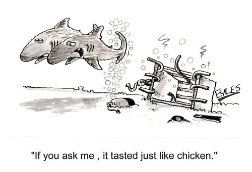 "If you ask me, it tasted just like chicken"