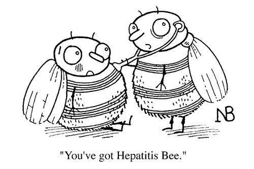 "You've got Hepatitis Bee."