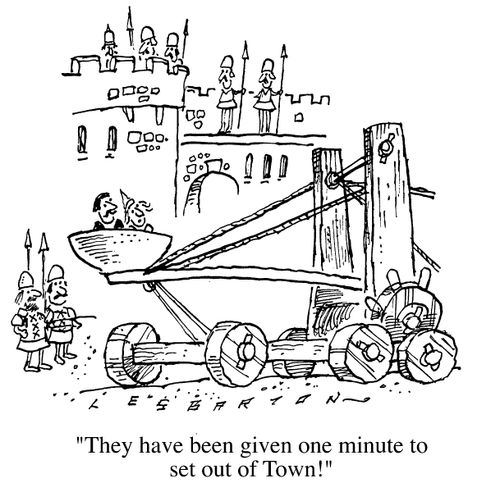"They have been given one minute to get out of town."
