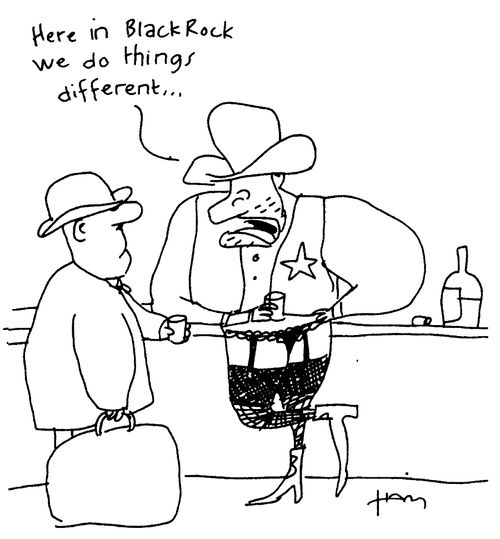 "Here in Blackrock we do things differently."
