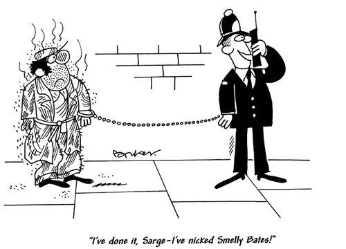 'I've done it, Sarge - I've nicked Smelly Bates!'