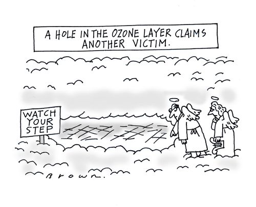 Ozone layer claims another victim.
