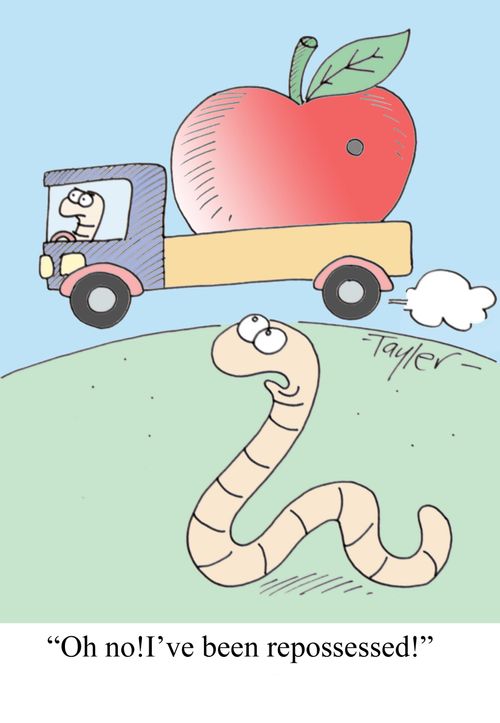 'Oh no! I've been repossessed!'