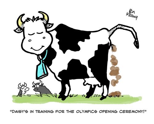 'Daisy's in training for the Olympics opening ceremony!'