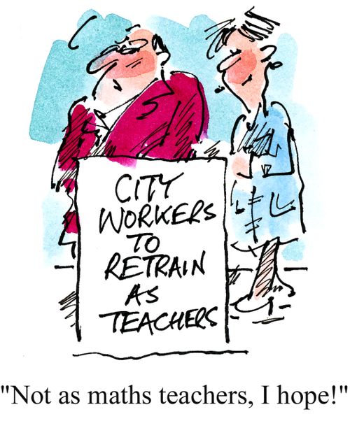 'City workers to retrain as teachers.'