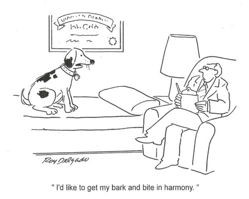 'I'd like to get my bark and bite in harmony.'