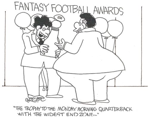 Fantasy Football Awards: 'The trophy to the Monday morning quarterback with the widest end zone...' 