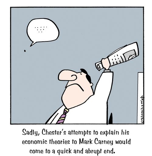 'Sadly, Chester's attempts to explain his economic theories to mark Carney would come to a quick and abrupt end.'