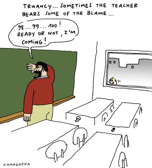 Truancy... Sometimes the teacher bears some of the blame...