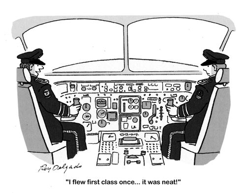 'I flew first class once.. it was neat!'