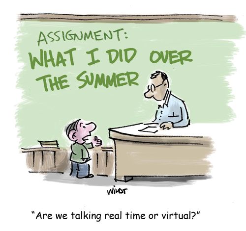 'Are we talking real time or virtual?'