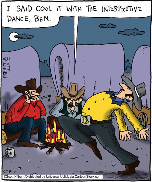 'I said cool it with the interpretive dance, Ben,'