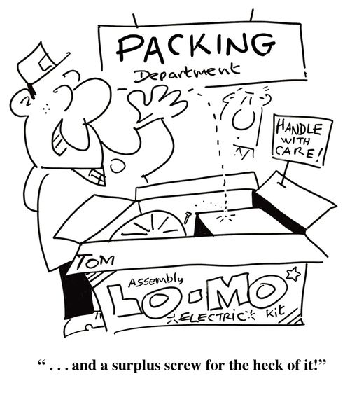 ' . . . and a surplus screw for the heck of it!'
