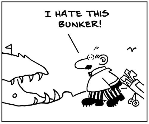 'I hate this bunker.'