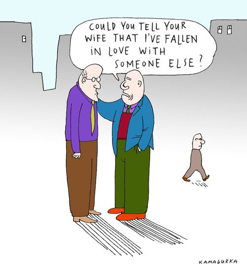 'Could you tell your wife that I've fallen in love with someone else?'