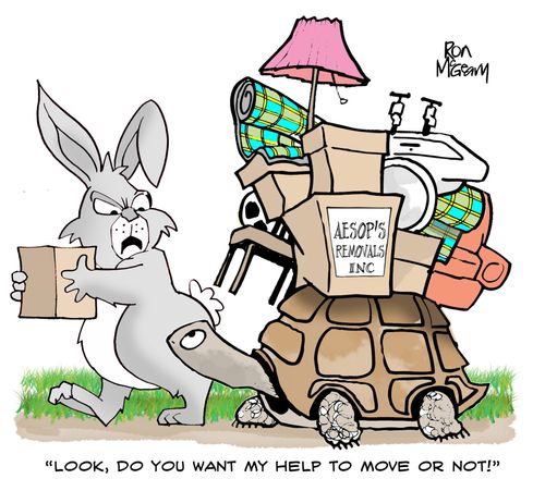 'Look, do you want my help to move or not!'