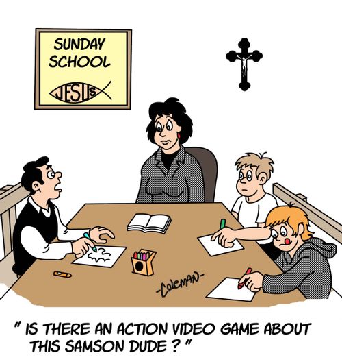 'Is there an action video game about this Samson dude?'