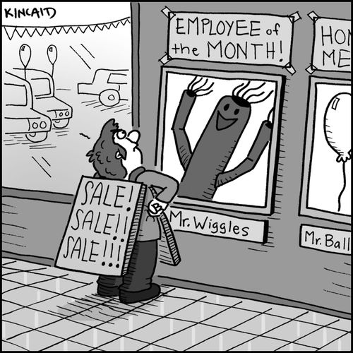 Employee of the Month: Mr Wiggles.
