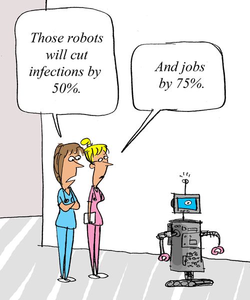 'These robots will cut infections by 50%.'  