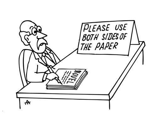 Please use both sides of the paper.