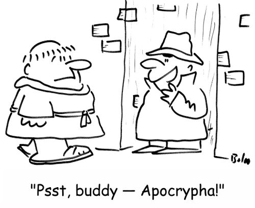 'Psst, buddy -- Apocrypha!'